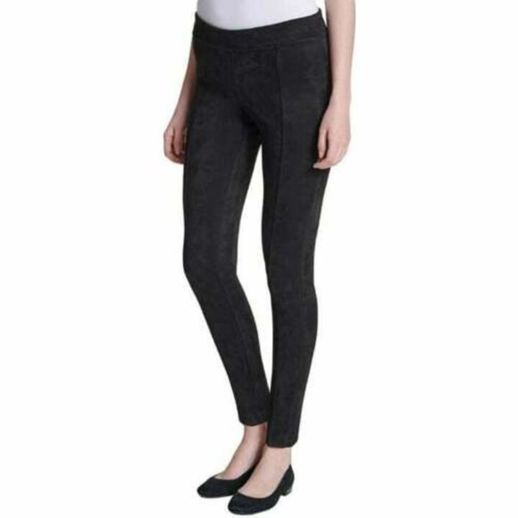 Andrew Marc Women's Stretch Faux Suede Pants - Picture 3 of 3